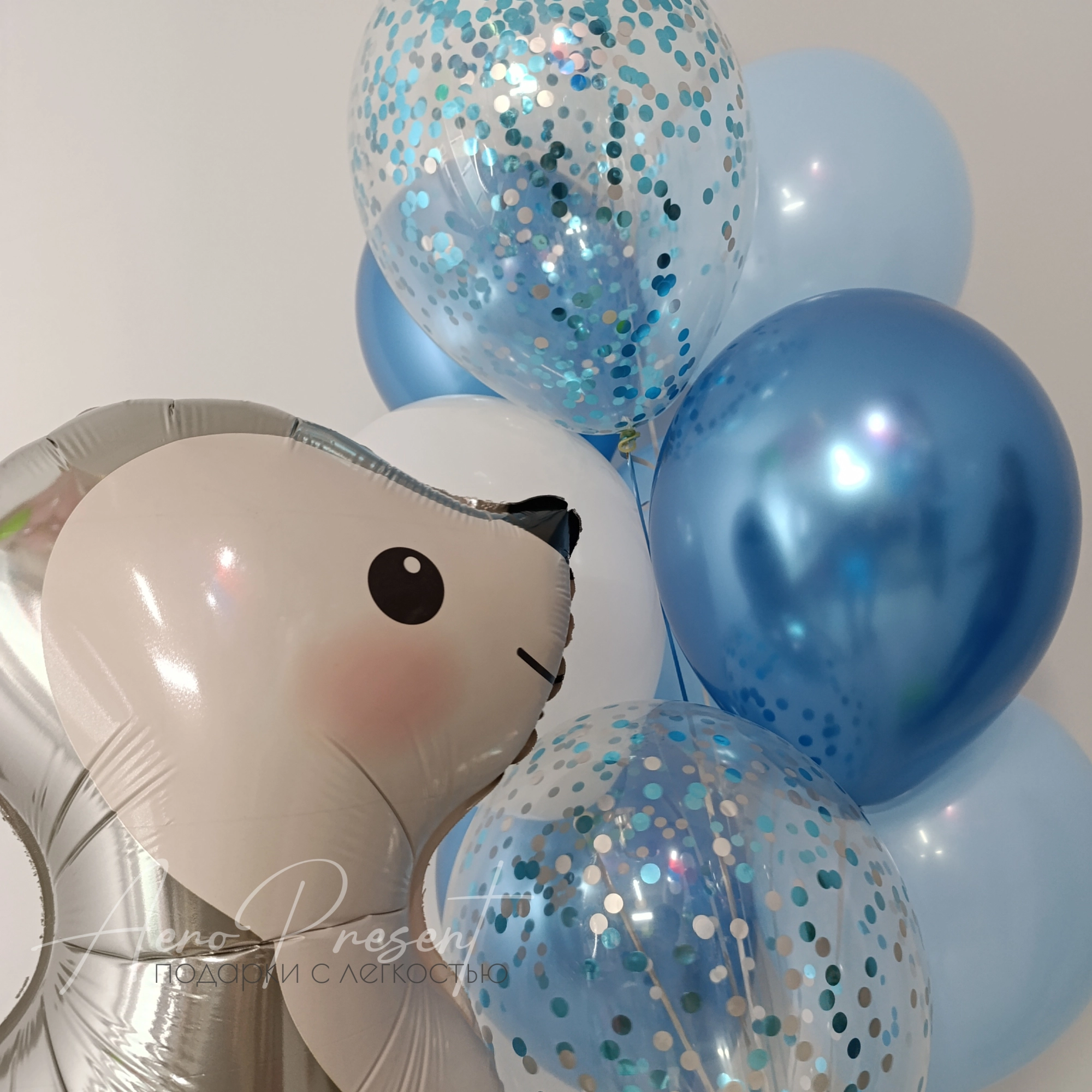 Набор шаров «Зайчик в Облаках»